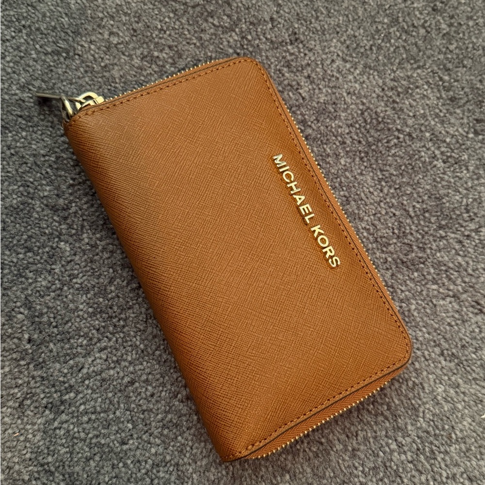 Michael Kors Tan Leather Wallet